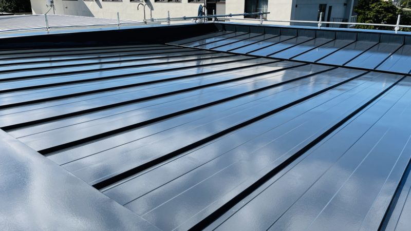 屋根塗装グレー系（イズミ塗装）